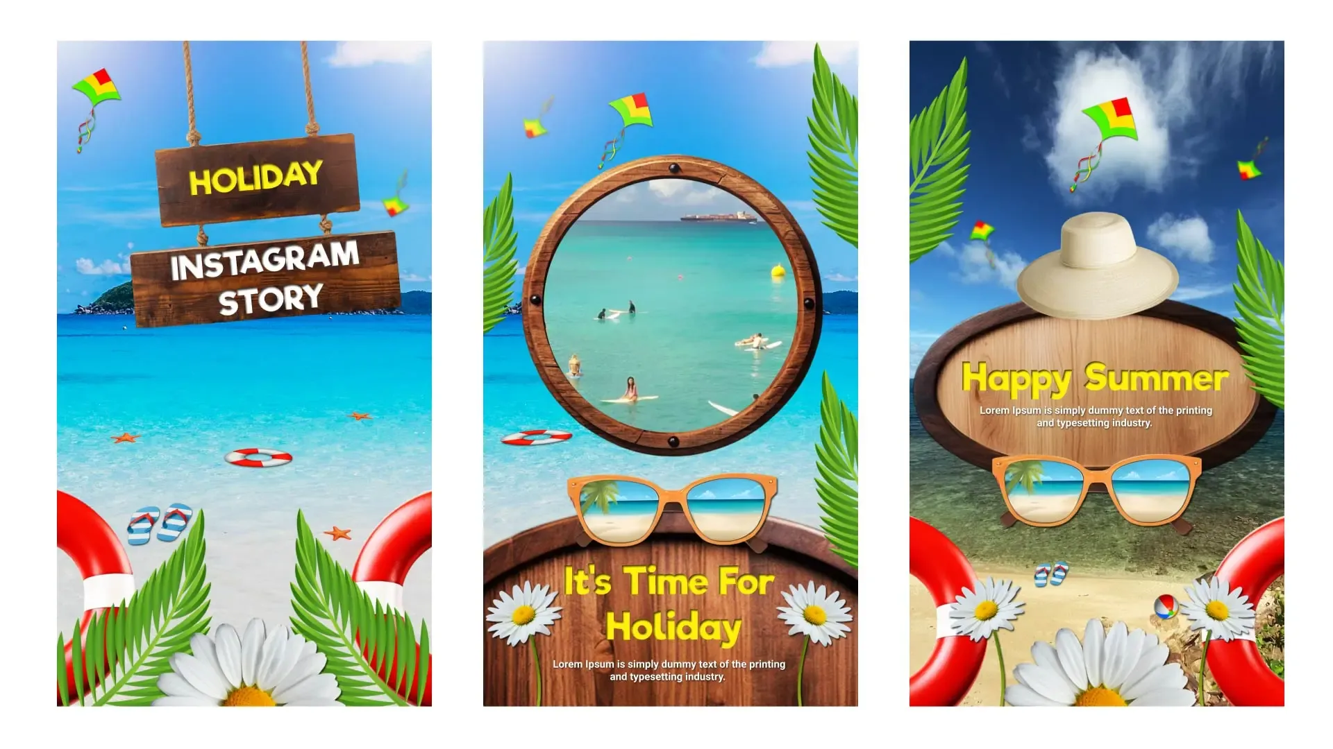 Summer Holidays Instagram Story Design